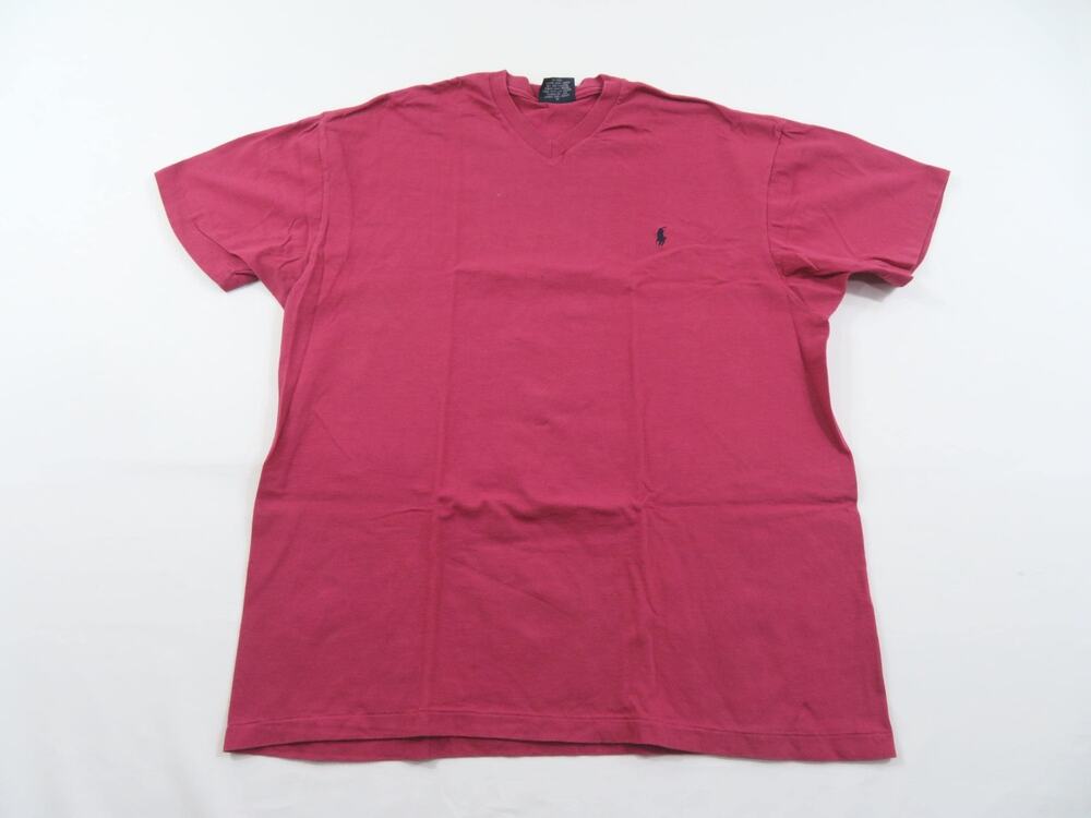 Polo Ralph Lauren Shirt Blank Pink Plain Womens Sz M Y2K